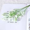 Decoração de Casamento Buquê de Mão Gypsophila Simulada Toque Pu 3 Ramos Gypsophila Flor Artificial Única de Plástico Flor Artificial