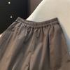 Tiro Real de Pantalones Anchos de Nueve Puntos con Recorte en la Oreja, Estilo Nuevo de Verano, Holgados, Artísticos, Versátiles, Pantalones Rectos Casuales para Mujer