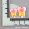 Accesorios de Resina de Caramelo Accesorios de Crema Corazón Comida Juguete Paleta Funda para Teléfono DIY Materiales para Accesorios para el Cabello de Niños