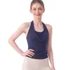 Camiseta de yoga sin mangas con cuello en V cruzado y almohadillas en el pecho, modeladora de cintura, sujetador deportivo reductor, camiseta de entrenamiento de Pilates y fitness