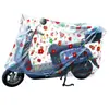 Cubierta para Vehículo Eléctrico Peva Impermeable y a Prueba de Polvo Cubierta de Dibujos Animados para Batería de Vehículo Automóvil Bicicleta Cubierta Protectora para Motocicleta