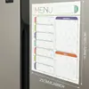 Quadro branco magnético apagável para planejamento semanal, adesivo para geladeira, exclusivamente para vendas transfronteiriças, adesivo de calendário, quadro de recados personalizável