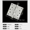Bisagra de Piano de Apertura Plana de Acero Inoxidable Puerta de Madera Hoja Suelta Plegable Engrosada Bisagra Pesada 204 Silenciosa 304 Accesorios de Ferretería
