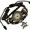 Venta Directa de Fábrica Pulsera Reloj de Cuero Genuino, Pulsera Reloj de Cuero de Vaca Retro, Pulsera Hecha a Mano con Perlas, Pulsera Reloj para Hombres y Mujeres