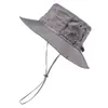 Sombrero de Sol de Color Sólido Sombrero de Jungla Sombrero de Pesca al Aire Libre de Verano Circunferencia de Cabeza Grande Transpirable Sombrero de Ala Grande Sombrero de Pescador con Protección Solar