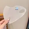 Mascarilla de Protección Solar de Verano para Niños Kuromi Bebé Seda de Hielo Transpirable Protección para Ojos Lavable Linda Mascarilla Facial para Niños y Niñas