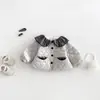 Conjunto de Dos Piezas Dianxi para Bebés y Niños Pequeños: Chaqueta Acolchada de Algodón con Estampado de Estrellas y Leggings de Forro Polar para Niñas