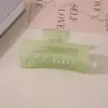 Pinza para el Cabello Mate Transfronteriza Tipo Pinza de Tiburón con Acabado de Alta Gama, Pinza de Garra Rectangular Simple de 13 cm, Tamaño Grande para Cabello Grueso, Accesorio para el Cabello para Mujer