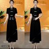 Vestido Novo Popular de Transmissão ao Vivo Drop Shipping de Uma Peça Estilo Chinês Novo Falso de Duas Peças Verão 2025 Novo Estilo Roupas Femininas