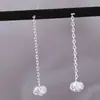 Aretes de Plata de Ley con Nudo Ruyi Diseño Simple de Nicho Cadena Corta para Oreja Nuevo Estilo 2025 Arete Versátil