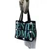 Bolsa de Lona para Estudiante, Bolsa para el Trayecto a Clases, Versátil Bolsa Tote Estampada para Mamá, Bolso de Hombro, Bolsa Tote de Gran Capacidad