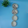 Directo de fábrica bambú tejido a mano artesanías de bambú cesta ojo hexagonal redondo pequeña cesta de bambú al por mayor
