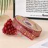 Cinta de hilo bronceado termoestable de alta calidad de 2.5 cm Flor creativa hecha a mano en stock Cinta decorativa para caja de regalo