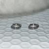 Pendientes de Diamantes de Medio Círculo Multicolor Brillantes, Únicos y Elegantes, Clips para Orejas Incrustados con Diamantes Coloridos, Aros de Oreja Simples y Exquisitos