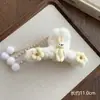 Presilha de cabelo floral elegante com toque de luxo, novo modelo 2026 pinça tubarão, popular entre celebridades da internet, adequada para cabelos grossos, presilha de cabelo de acrílico