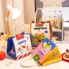 Bolsa Lancheira Animal Desenho Animado Fofo com Camada Espessa de Folha de Alumínio para Isolamento, Bolsa Lancheira para Estudante Estilo Japonês