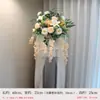 Flores artificiales decorativas para el refrigerador de flores en el gabinete cilíndrico vertical del aire acondicionado, arreglo floral de mesa para el restaurante