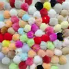 20mm Bola Colgante de Otoño e Invierno Bola de Pelo de Conejo Colgante de Felpa DIY Accesorios de Joyería Cuentas Cadena de Teléfono Móvil Llavero