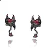 Zircônio 14K que Preserva a Cor Asas de Coração Diabinho Escuro Contas Separadas com Furo Caixa Mágica Pulseira de Cristal Pingente DIY Colar