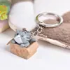 Llavero de Gato Creativo Dibujos Animados Llavero de PVC Lindo Colgante de Llavero Actividades Pequeño Regalo Adornos Colgantes