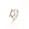 Anillo de Plata de Ley 925 Chapado en Oro de 18 Quilates Japón y Corea del Sur Vive con Artículos Más Vendidos Anillo Individual de Moda para Hombres y Mujeres Industria Pesada Ajustable