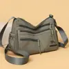 Bolso de Mujer de Comercio Exterior 2025 Nuevo de Cuero Suave Bolso de Mano para Mujer de Mediana Edad Moda Simple Atmosférico Bolso de Hombro Único Cruzado Bolso para Mamá de Dama