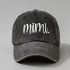Boné de Baseball Bordado Mimi Lavado para Comércio Exterior da Amazon, Casual para Uso Externo, Viagem, Proteção Solar, à Prova de Vento, com Aba