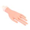 Mão de prática para unhas transfronteiriça com dedo fixo por anel, modelo de mão com posicionamento flexível, com placa para inserir unhas postiças