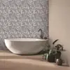 Fondo de Pantalla para Sala de Estar Estilo Nórdico Transfronterizo Plantas Verdes y Flores Papel Tapiz Autoadhesivo de PVC Sin Costuras Mural Impermeable Pegatinas de Pared para el Hogar