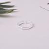 Anillo de plata de ley S925 con diseño de nicho europeo y americano, anillo geométrico irregular tridimensional, personalizado para mujer