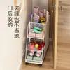Cesta de Almacenamiento para Esterilla de Yoga Estante de Almacenamiento para Equipos Deportivos y de Fitness Carrito Pequeño de Hierro con Ruedas para Bádminton Hogar