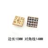 Novedad Hebilla Metálica para Camisa de Diamante Aleación Forma de Gota Pegamento de Color Botones Decorativos para Suéter Camisa Hebilla de Punto Metálico Aceite
