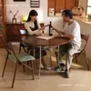 Silla Individual Creativa Suave Retro Madera Maciza Ocio Apartamento Pequeño Hogar Silla de Comedor Respaldo Estudio Aprendizaje Tocador