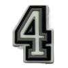 Conjunto Alfanumérico Inglês Preto e Branco Tamancos Sapatos Conjunto Fivela de Sapato de Flor Decoração de Sapato de PVC Acessórios DIY Ponto Transfronteiriço