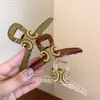 Arco del Triunfo Francés Elegante Pinza de Agarre para Mujer Verano Pinza Grande para el Cabello Parte Trasera de la Cabeza Elegante Pinza de Tiburón Clip de Alto Grado Adorno para el Cabello