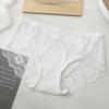 Ropa interior de verano nueva de encaje para mujer, cintura fina, romántica, suave, de algodón, con entrepierna, antibacteriana y transpirable.