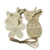22 años nueva promoción gallina de Pascua conejo huevo de Pascua flor viruta de madera pintada promoción a bajo precio