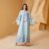 Nc15 Falda Larga Comercio Exterior Transfronterizo Venta al por Mayor Vestido de Mujer Borla Abaya Bata