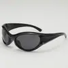 Gafas de Sol para Chicas Calientes Y2K Europeas y Americanas Transfronterizas Estilo Punk para Hombres y Mujeres Geniales para Exteriores y Montar Ins