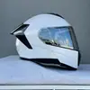 Casco Abierto de Motocicleta Ff Casco de Motocicleta de Media Temporada con Doble Lente Casco Integral de Motocicleta para Hombre y Mujer Vehículo Eléctrico