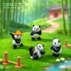 Miniatura de Panda de Artes Marciais Plástico PVC Ornamento de Mesa Acessórios de Decoração DIY para Jardinagem e Paisagismo