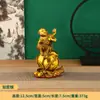 Adorno de mono de latón, mono auspicioso, mono del zodiaco, decoración para el hogar y la oficina, mono con forma de melocotón, regalo de inauguración de tienda