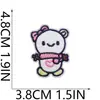 Song Yuqi Coelho Bordado Tecido Patch Bolsa DIY Patch Decorativo Patch Coelho Branco Fofo Computador Bordado Etiqueta Passar a Ferro
