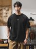 Camiseta Gruesa Estilo Retro Americano para Hombre de Manga Corta Verano 2025 Nueva Marca de Moda Perfil de Chico Duro Top Holgado Tendencia para Hombre