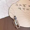 Colar Pingente Gota d'Água de Resina com Cordão de Couro Corrente de Suéter Estilo Étnico Vintage Boêmio Colar de Design Moderno para Mulheres