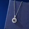 Colar de Moda Luxuosa Exquisito para Mulheres, Venda Quente Transfronteiriça, Pingente Versátil de Zircônia e Pérola com Projeção de 100 Línguas