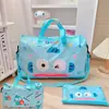 Nueva Bolsa de Viaje Plegable con Corazón de Dibujos Animados y Melodía, Bolsa Portátil para Equipaje de Viaje, Bolsa para Empacar Ropa