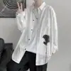 Nueva Camisa de Manga Larga Versátil Casual Holgada de Trabajo para Hombre, Camisa Chaqueta Simple y Elegante para Primavera y Otoño