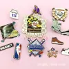 Insígnia de Pintura para Exportação Transfronteiriça Personalização Insígnia da Liga de Baseball Broche Pin de Troca Fabricante de Insígnias