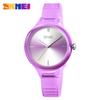 SKmei SKmei versátil ligero transparente rosa arcoíris casual hebilla de pasador redondo estudiante femenino puntero reloj de cuarzo
